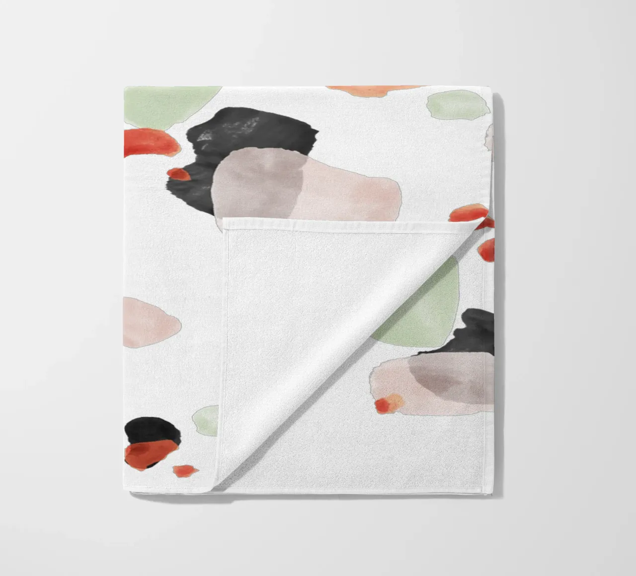 Motivo astratto a pennello 06 telo mare da amini54