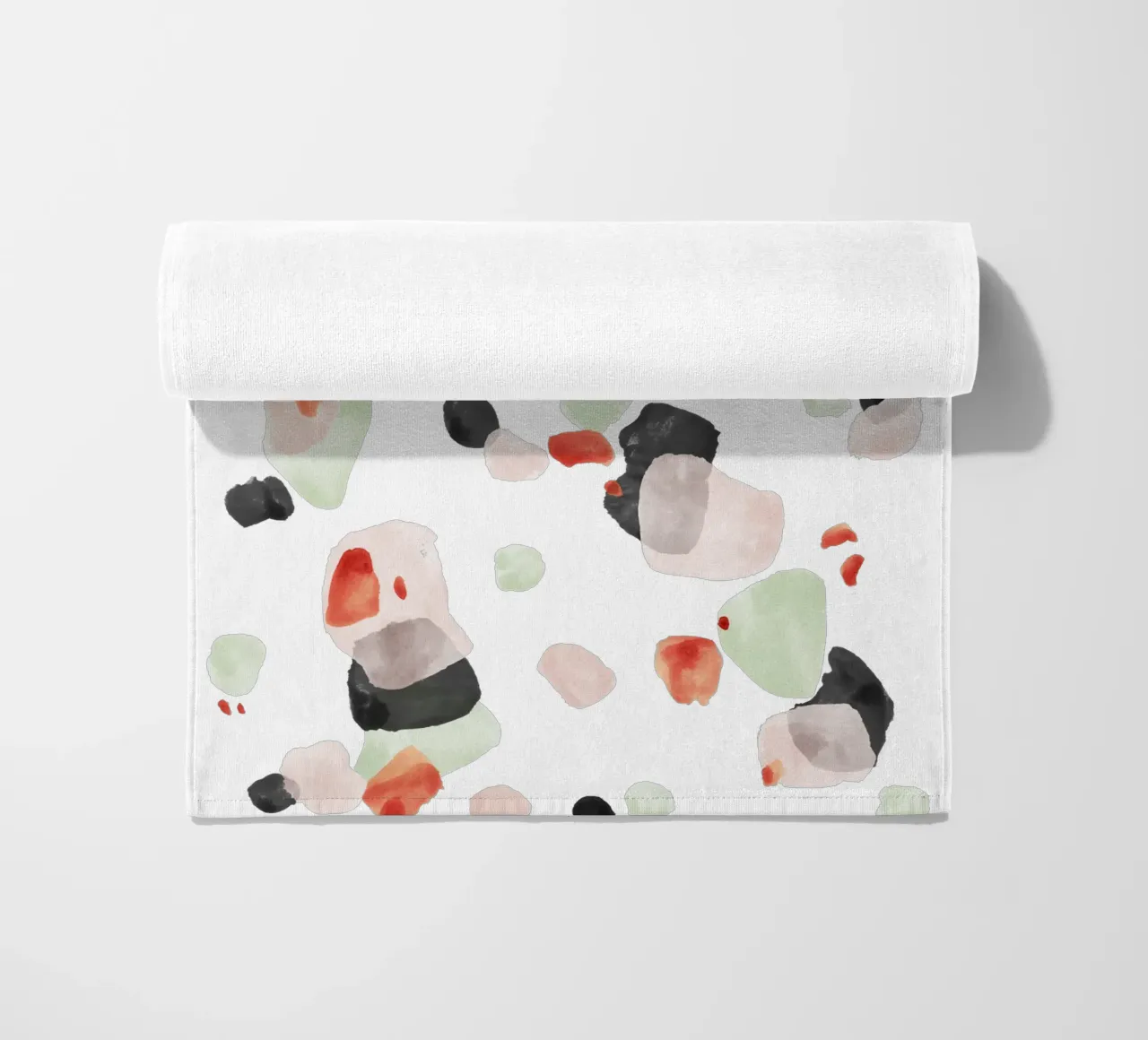 Motivo astratto a pennello 06 telo mare da amini54