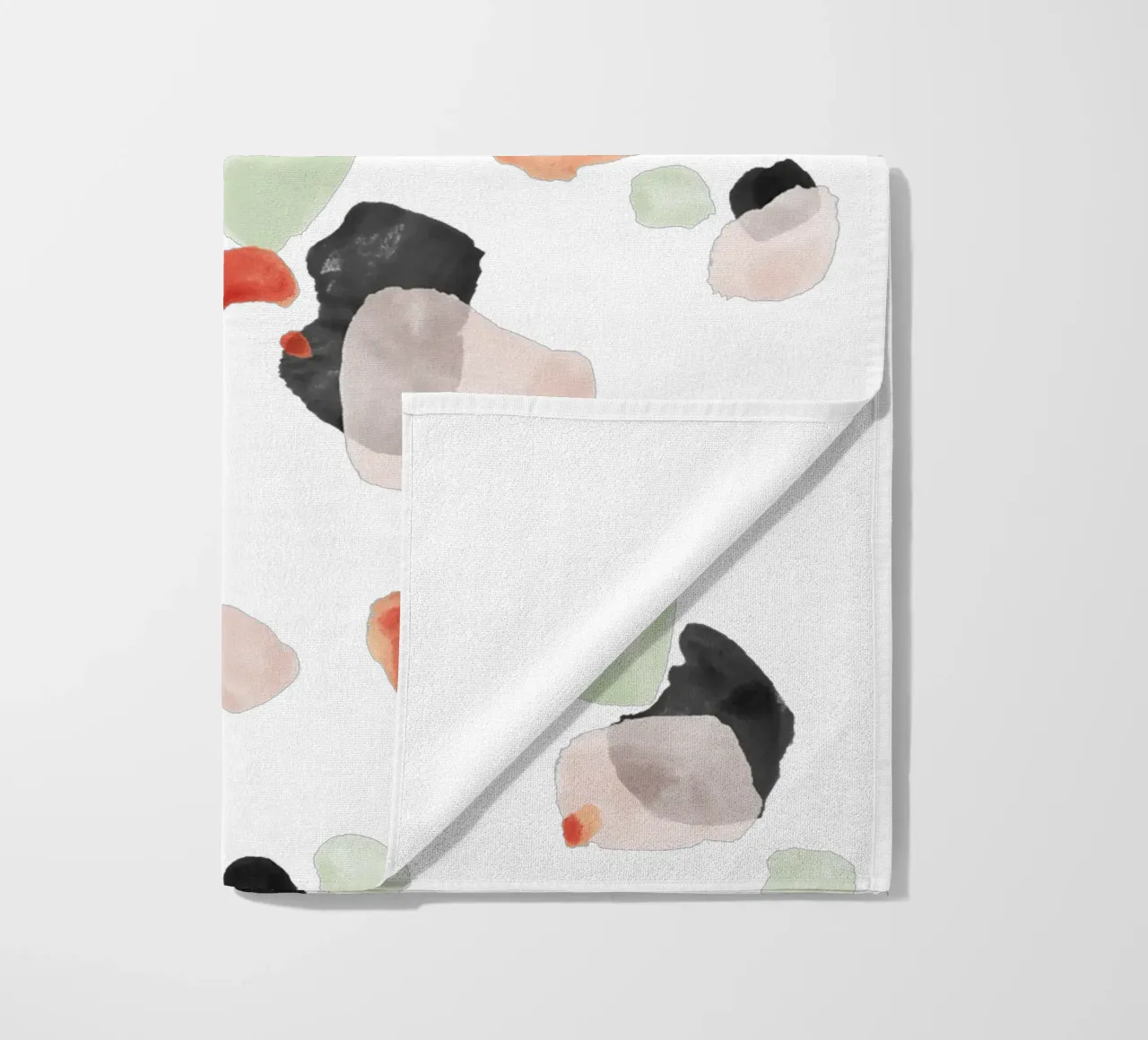 Motivo astratto a pennello 06 telo mare da amini54