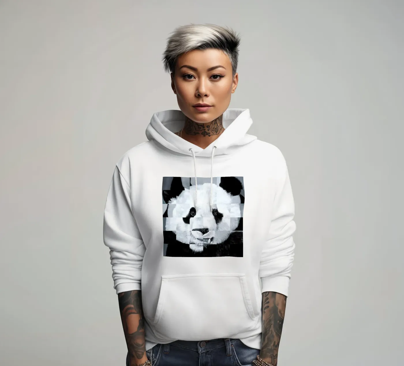 Panda hoodie van Allison Chaplin