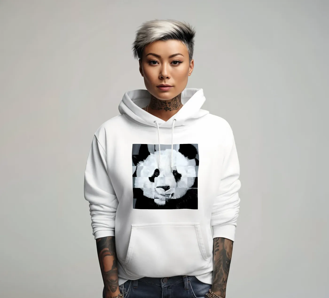 Panda hoodie by Allison Chaplin