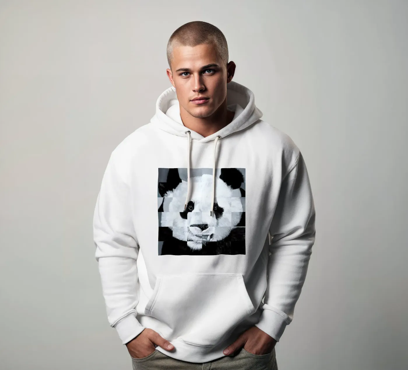 Panda hoodie van Allison Chaplin