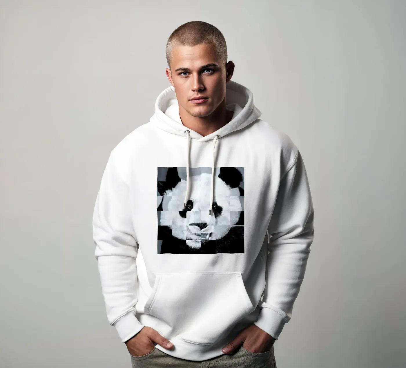 Panda hoodie van Allison Chaplin