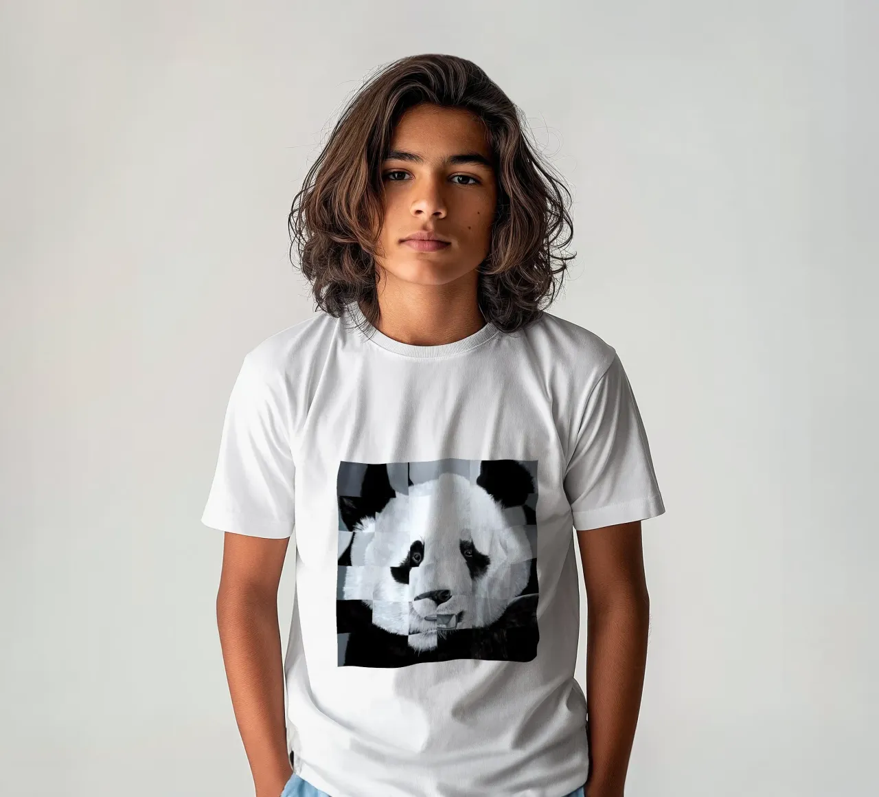 Panda t-shirt bambini da Allison Chaplin