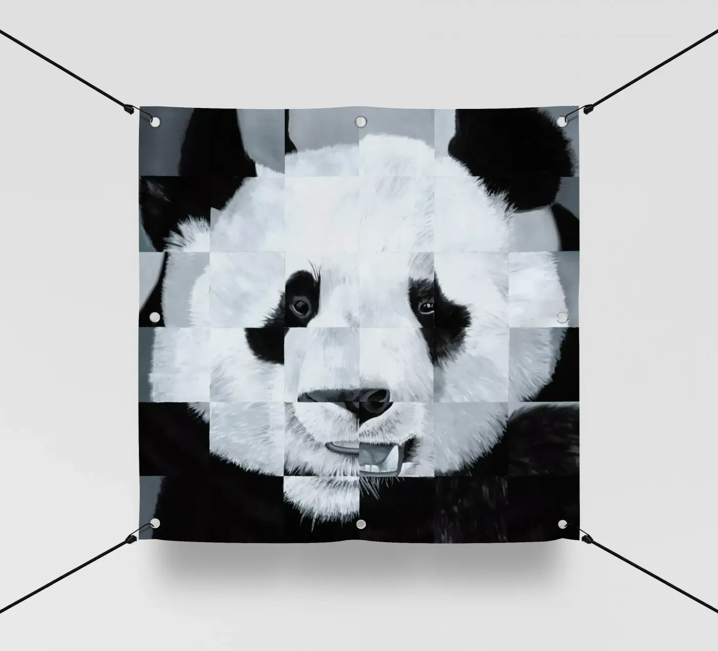 Panda telo in pvc da Allison Chaplin