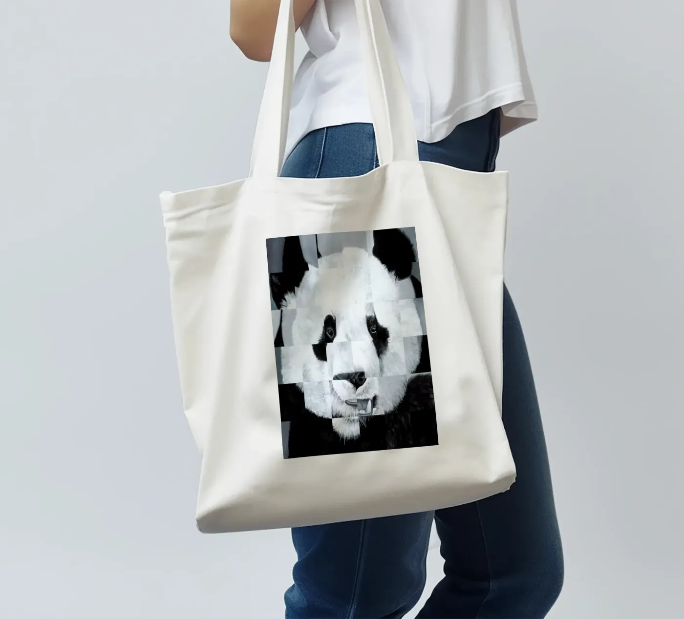 Panda tote bag by Allison Chaplin