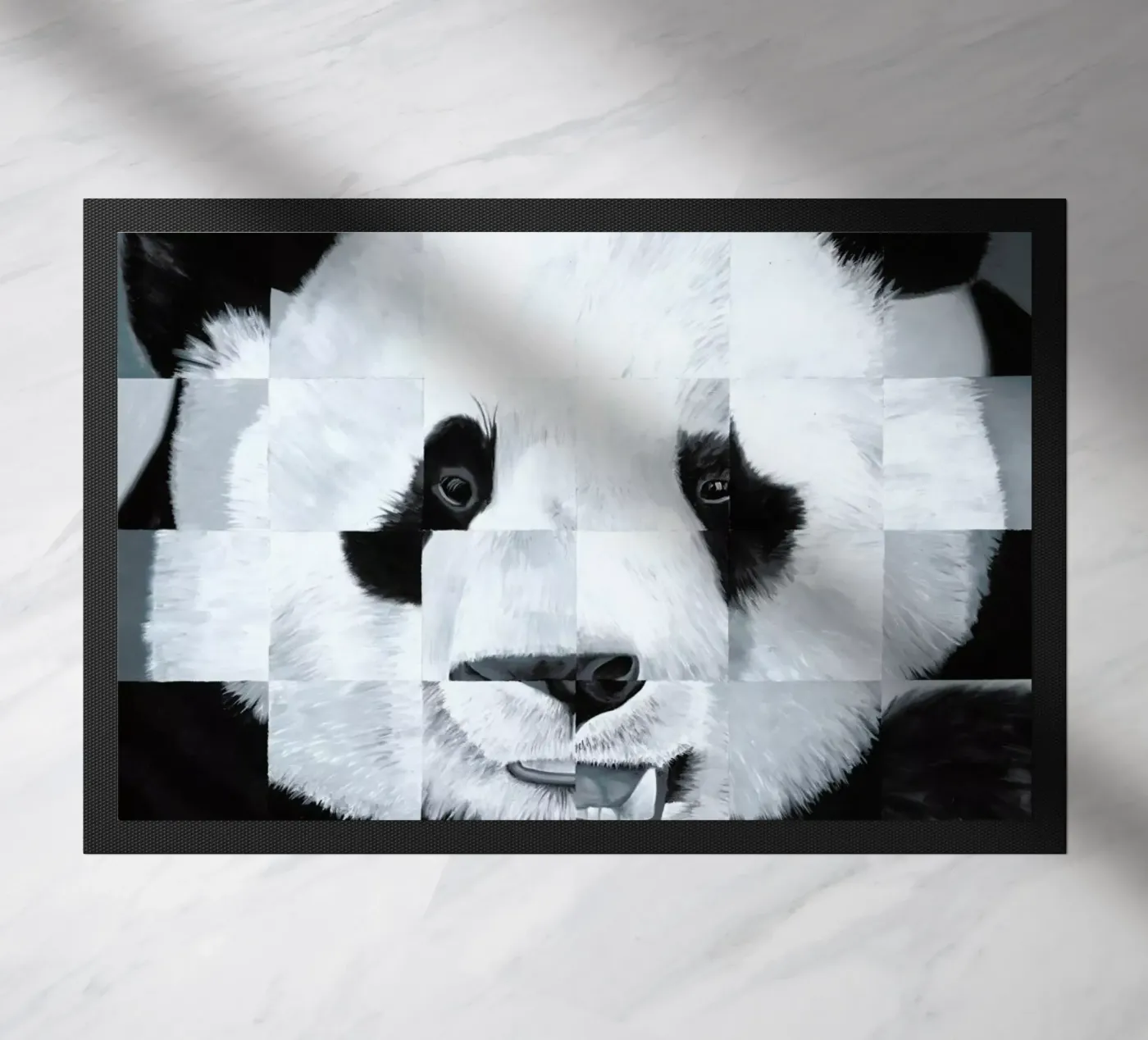Panda Fußmatte von Allison Chaplin