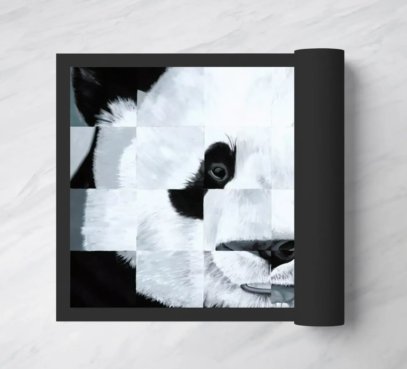 Panda Fußmatte von Allison Chaplin