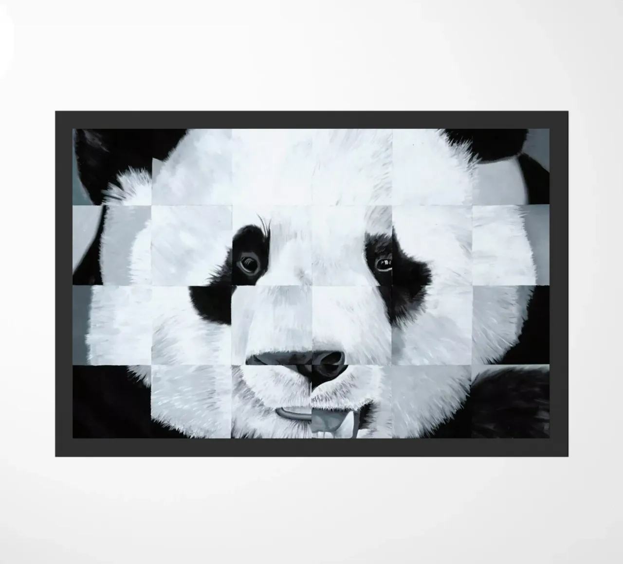 Panda doormat by Allison Chaplin