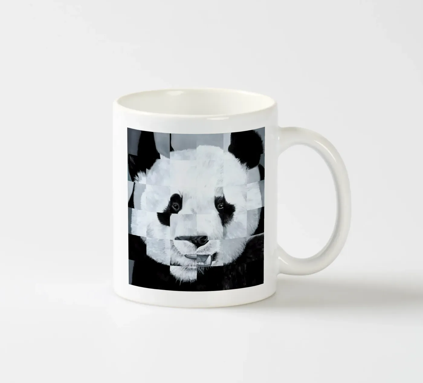 Panda ceramic mug by Allison Chaplin
