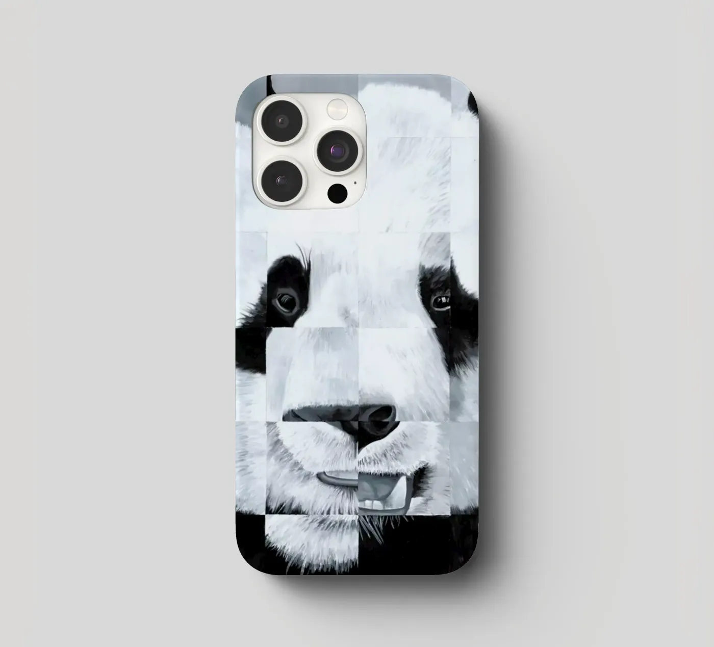 Panda iphone case by Allison Chaplin