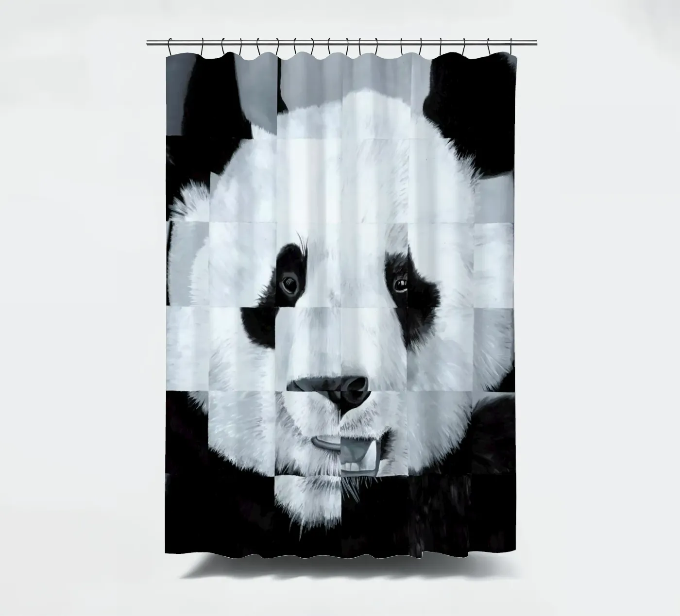 Panda Duschvorhang von Allison Chaplin