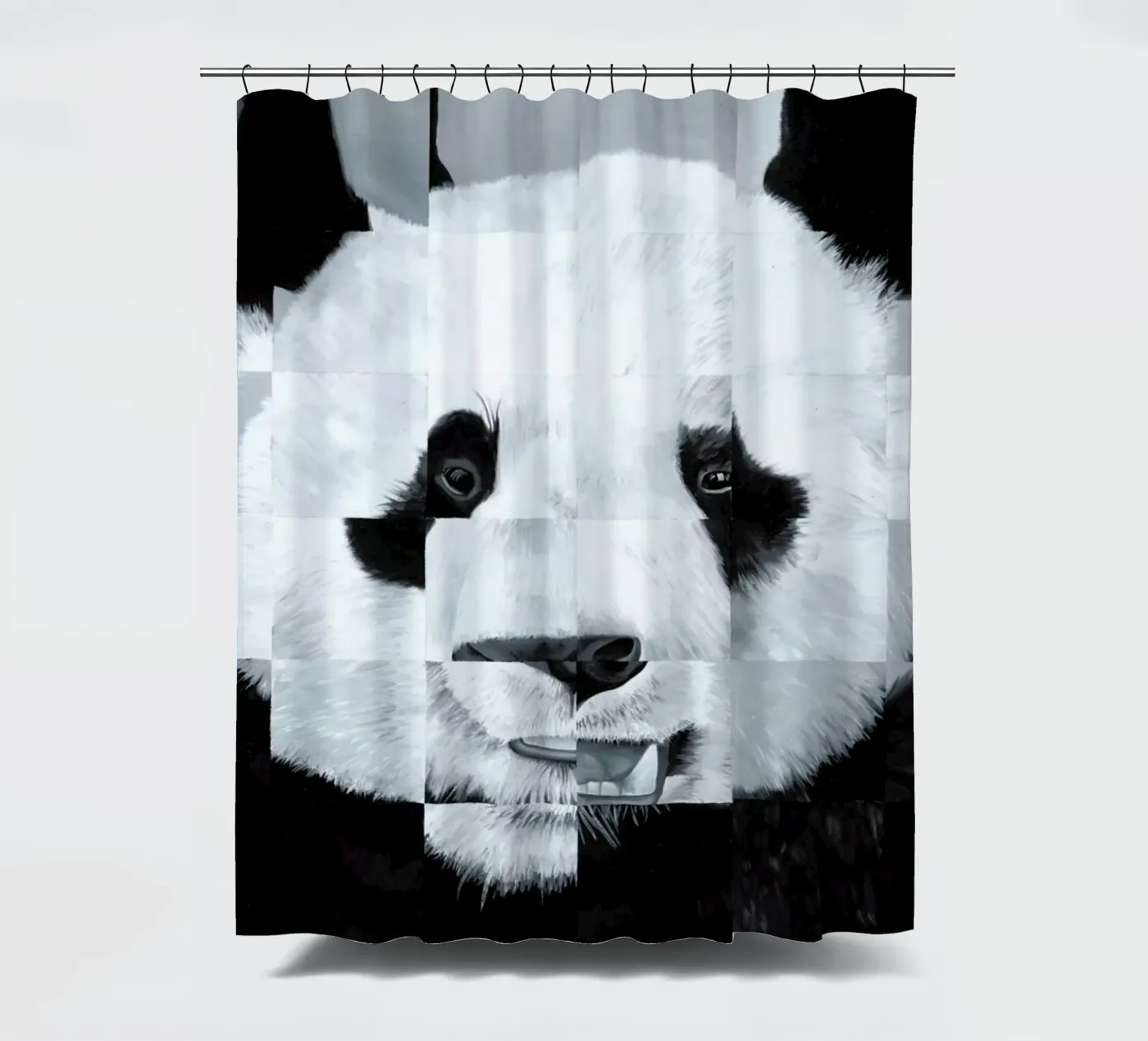 Panda Duschvorhang von Allison Chaplin