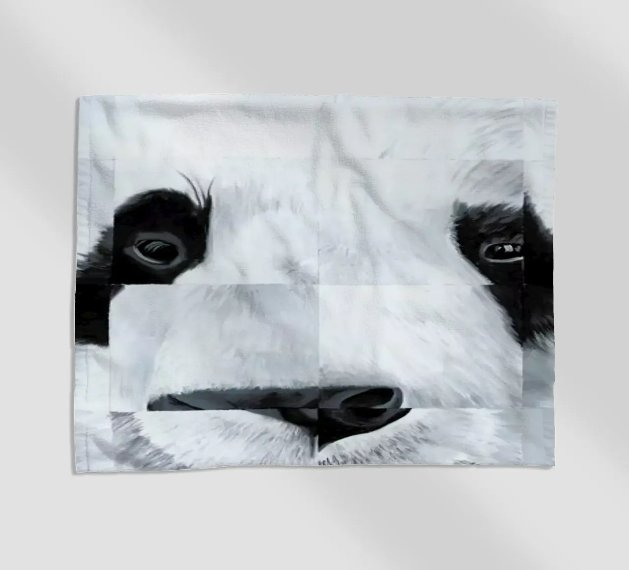 Panda strandhanddoek van Allison Chaplin