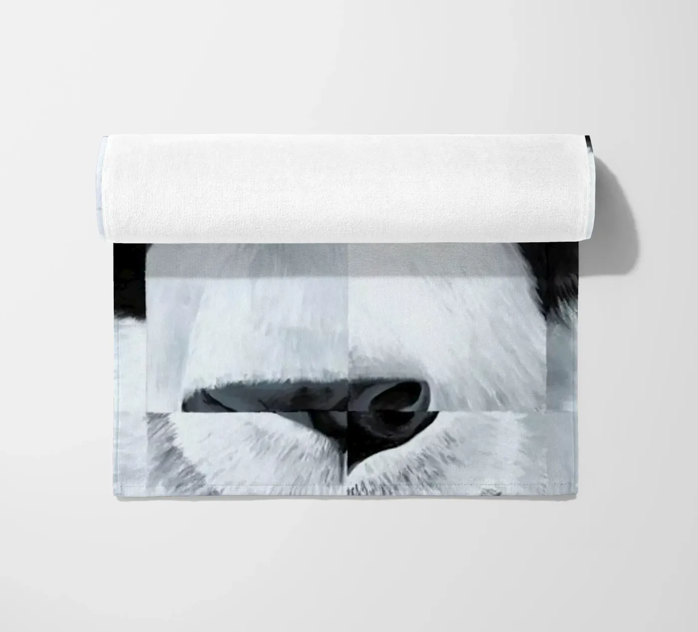 Panda strandhanddoek van Allison Chaplin