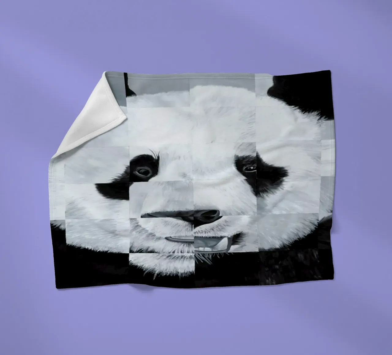 Panda fleecedeken van Allison Chaplin