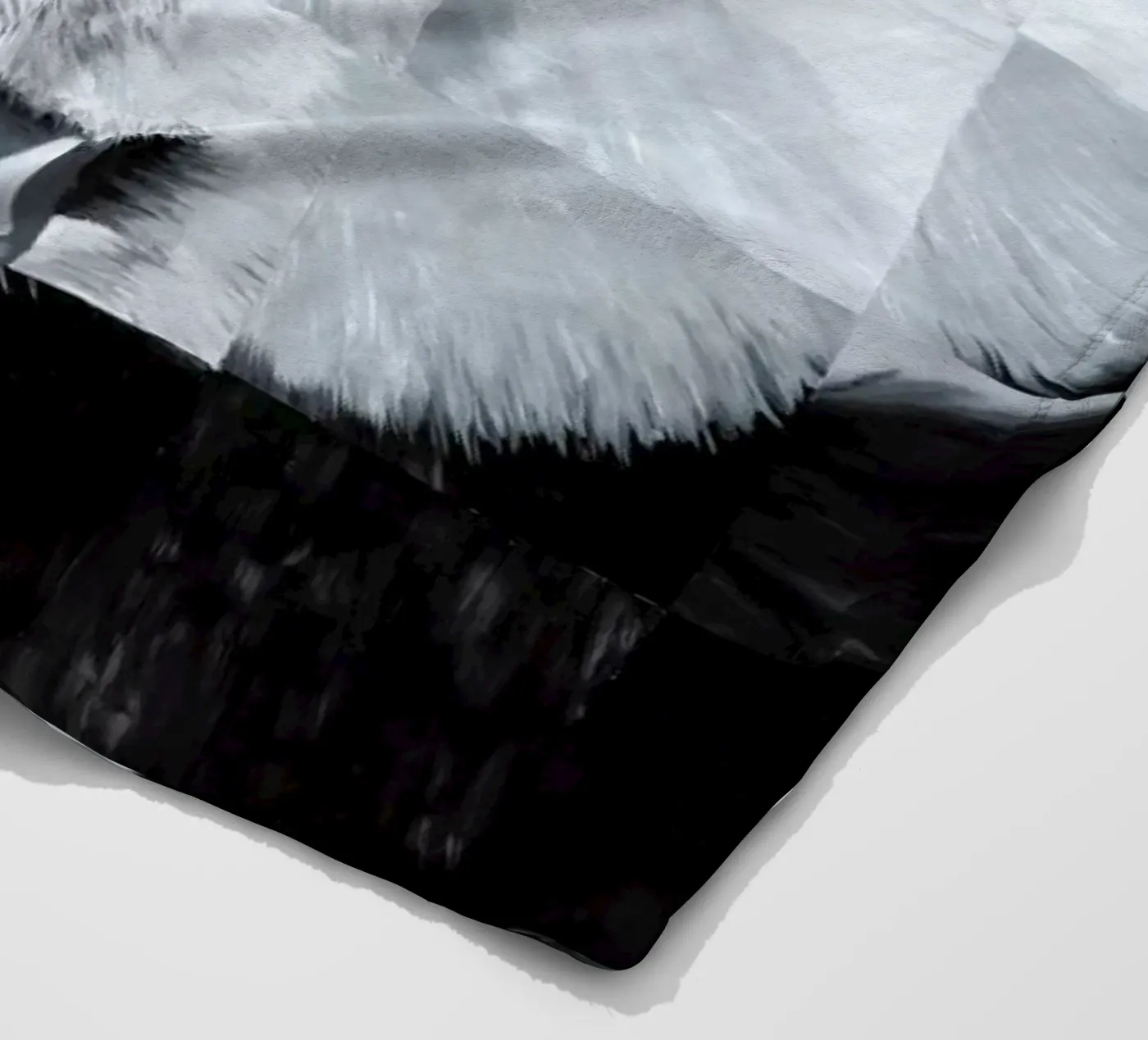 Panda fleece blanket by Allison Chaplin