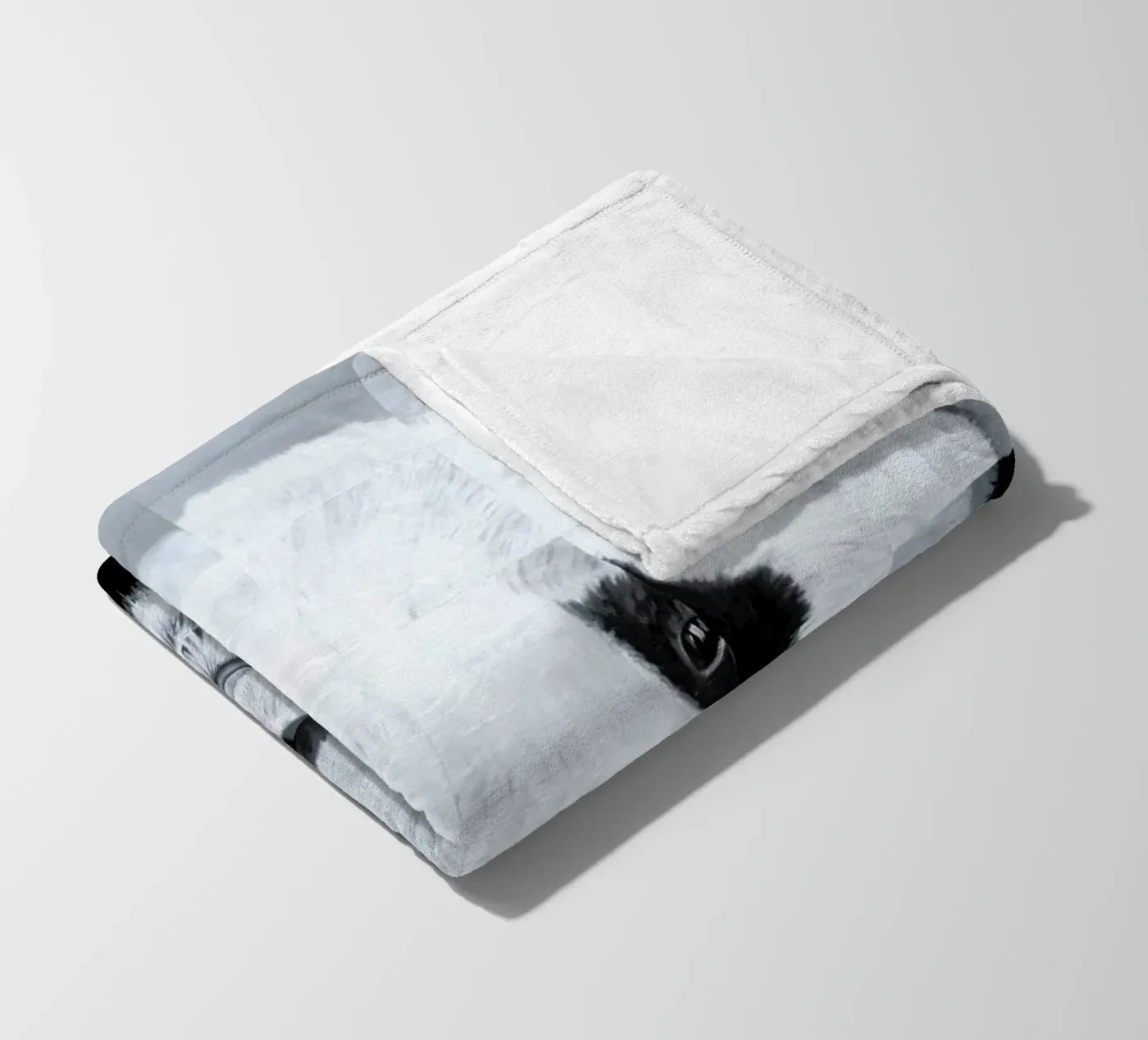 Panda fleece blanket by Allison Chaplin