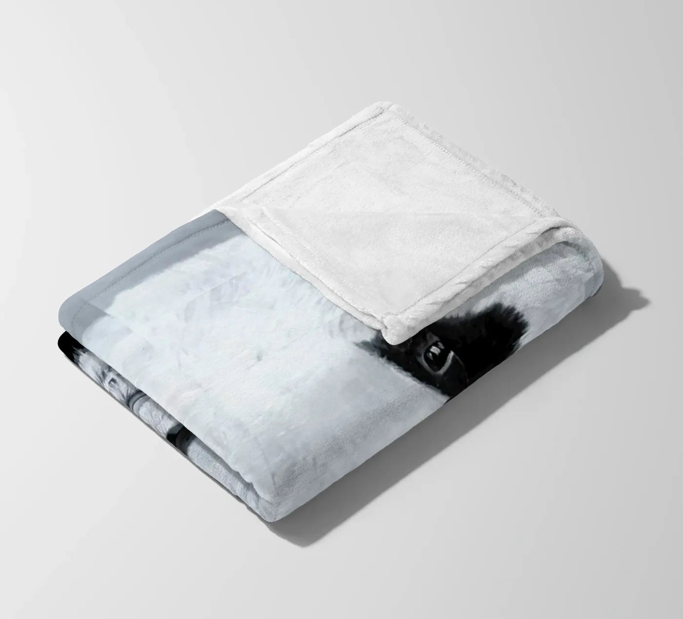 Panda fleece blanket by Allison Chaplin