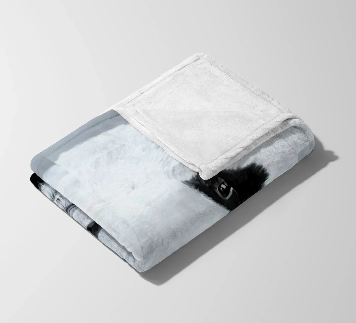 Panda fleece blanket by Allison Chaplin