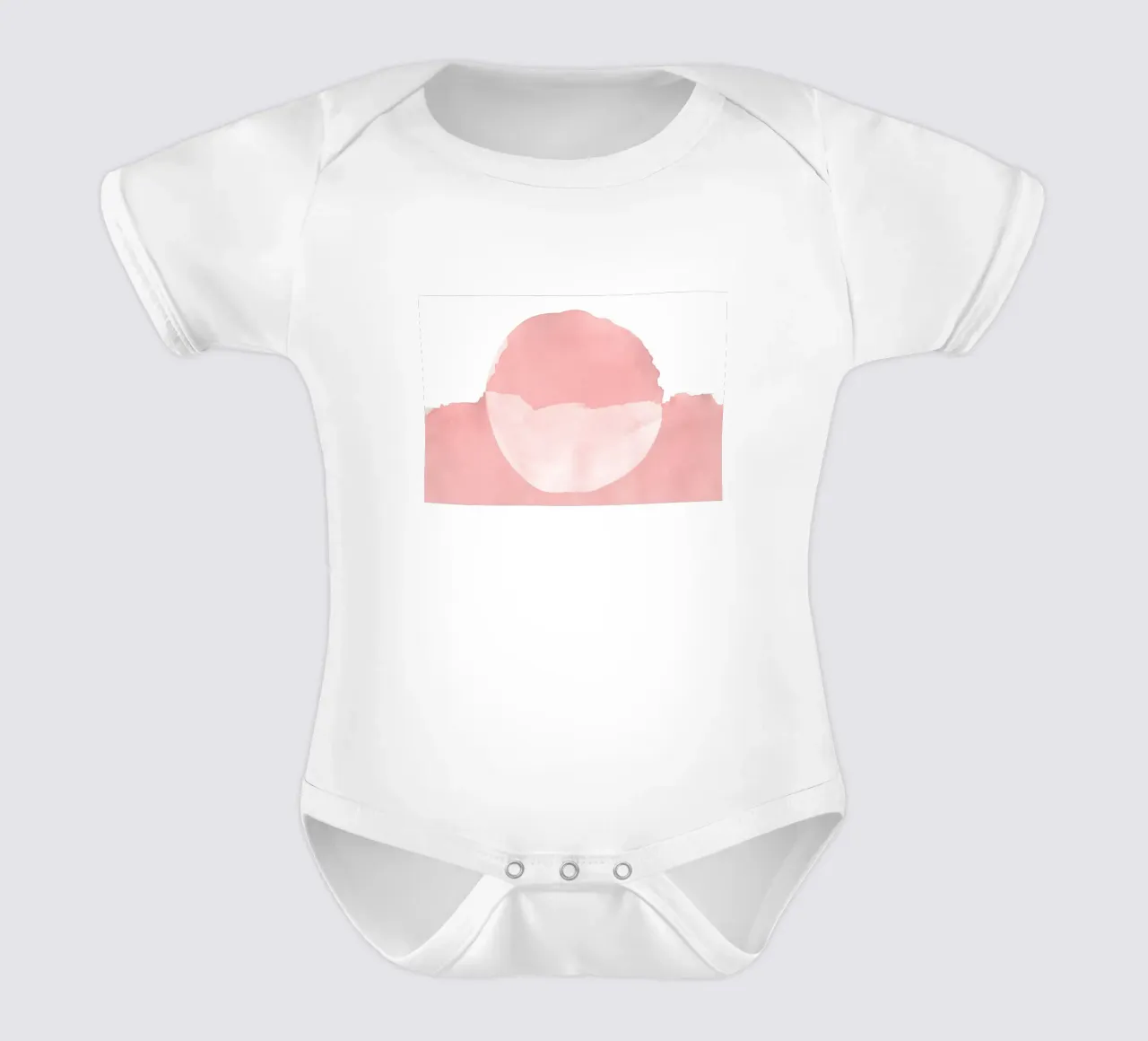 Minimal Pink Abstract 08 body neonato maniche corte da amini54