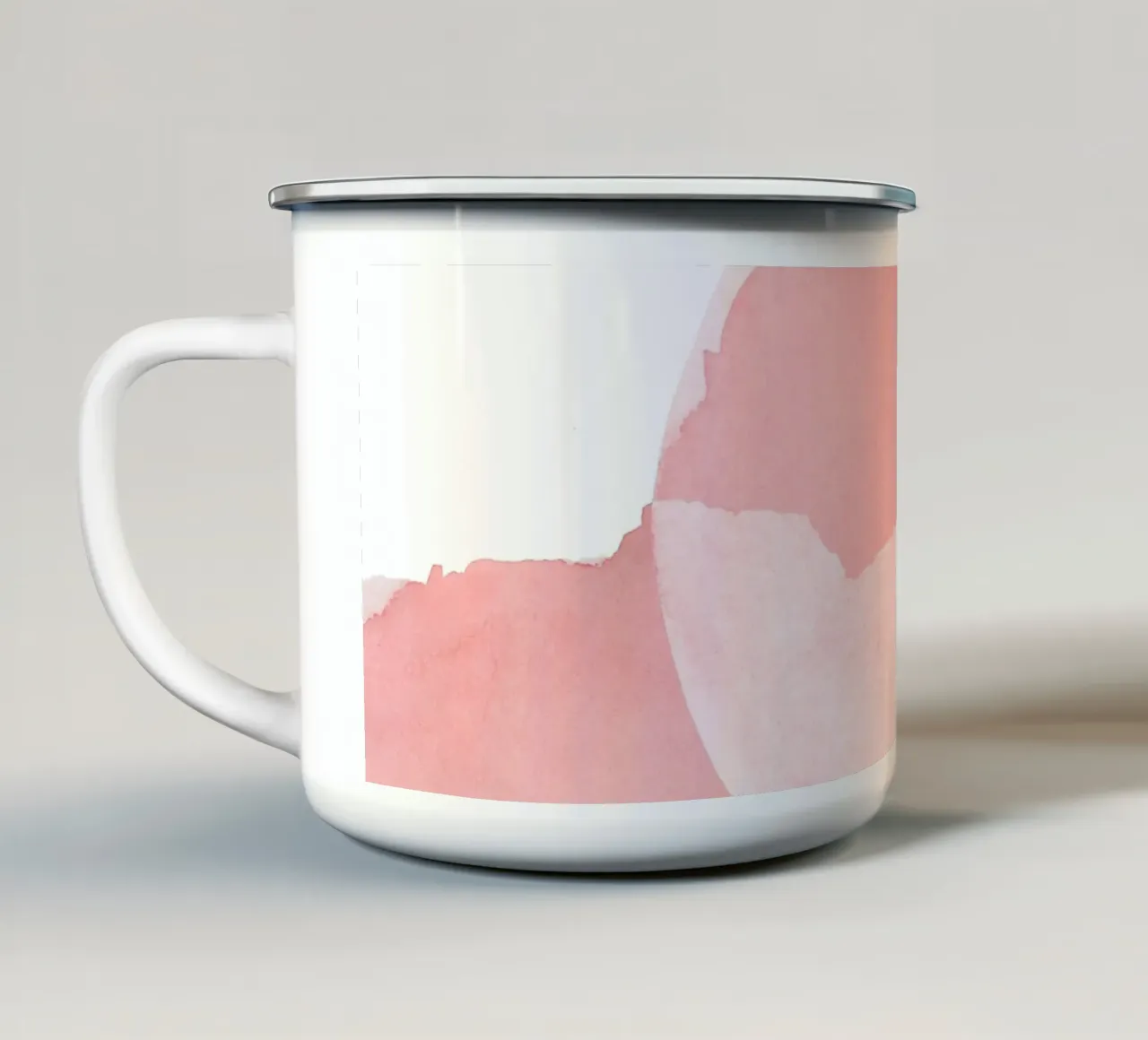 Minimal Pink Abstract 08 tazza in smalto da amini54