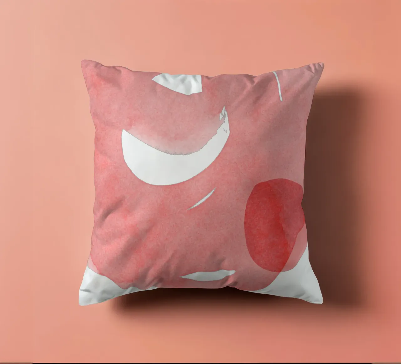 Minimal Pink Abstract 07 cuscino da amini54