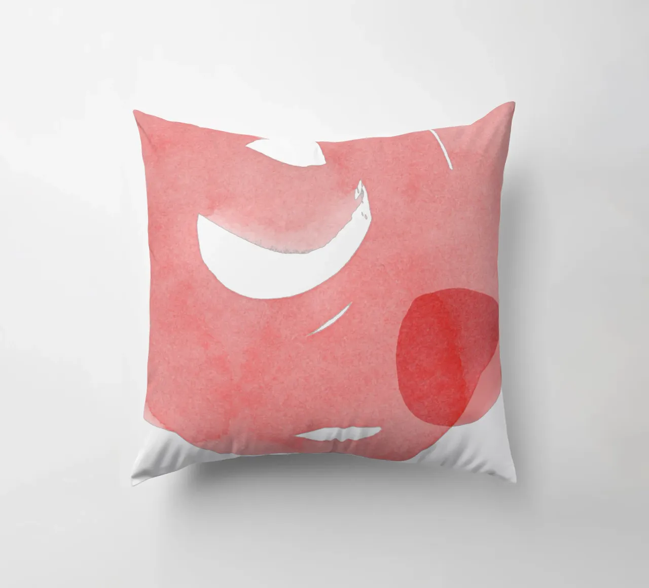 Minimal Pink Abstract 07 cuscino da amini54