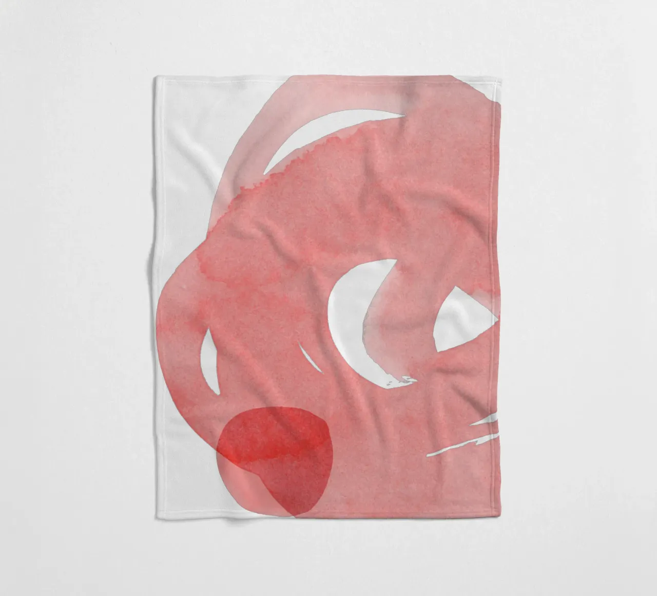 Minimal Pink Abstract 07 coperta in pile da amini54