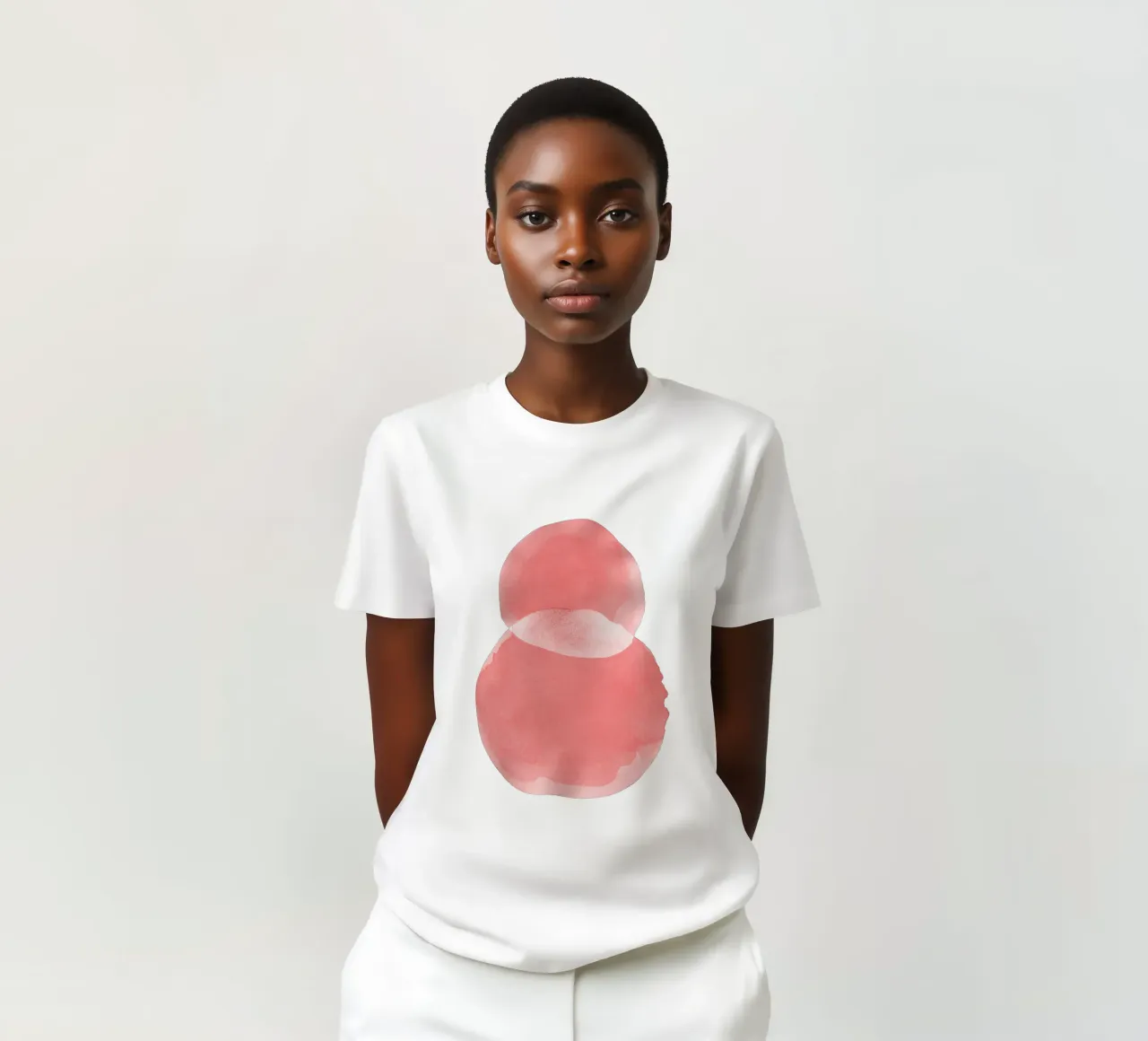 Minimal Pink Abstract 06 t-shirt da amini54