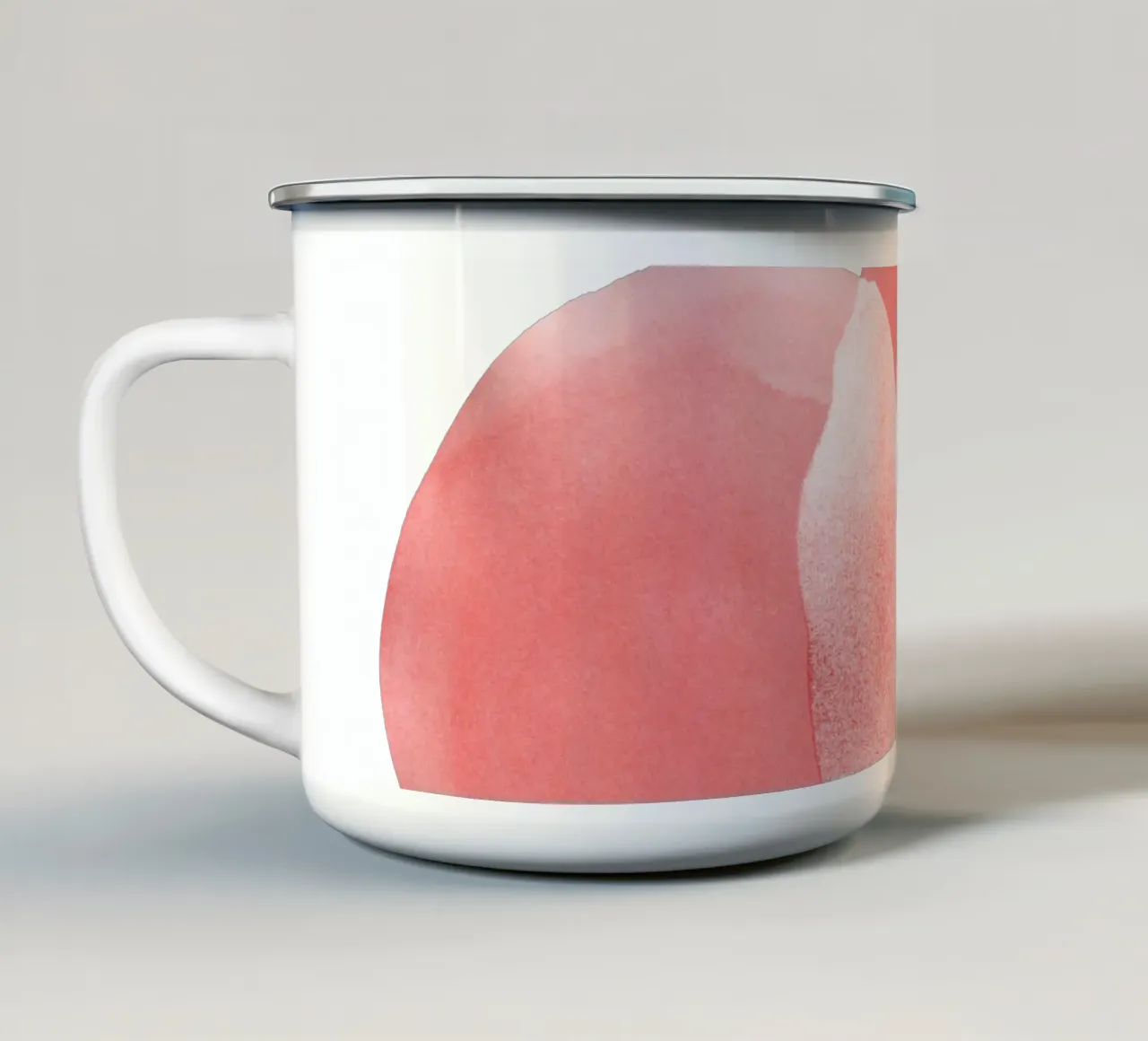 Minimal Pink Abstract 06 tazza in smalto da amini54