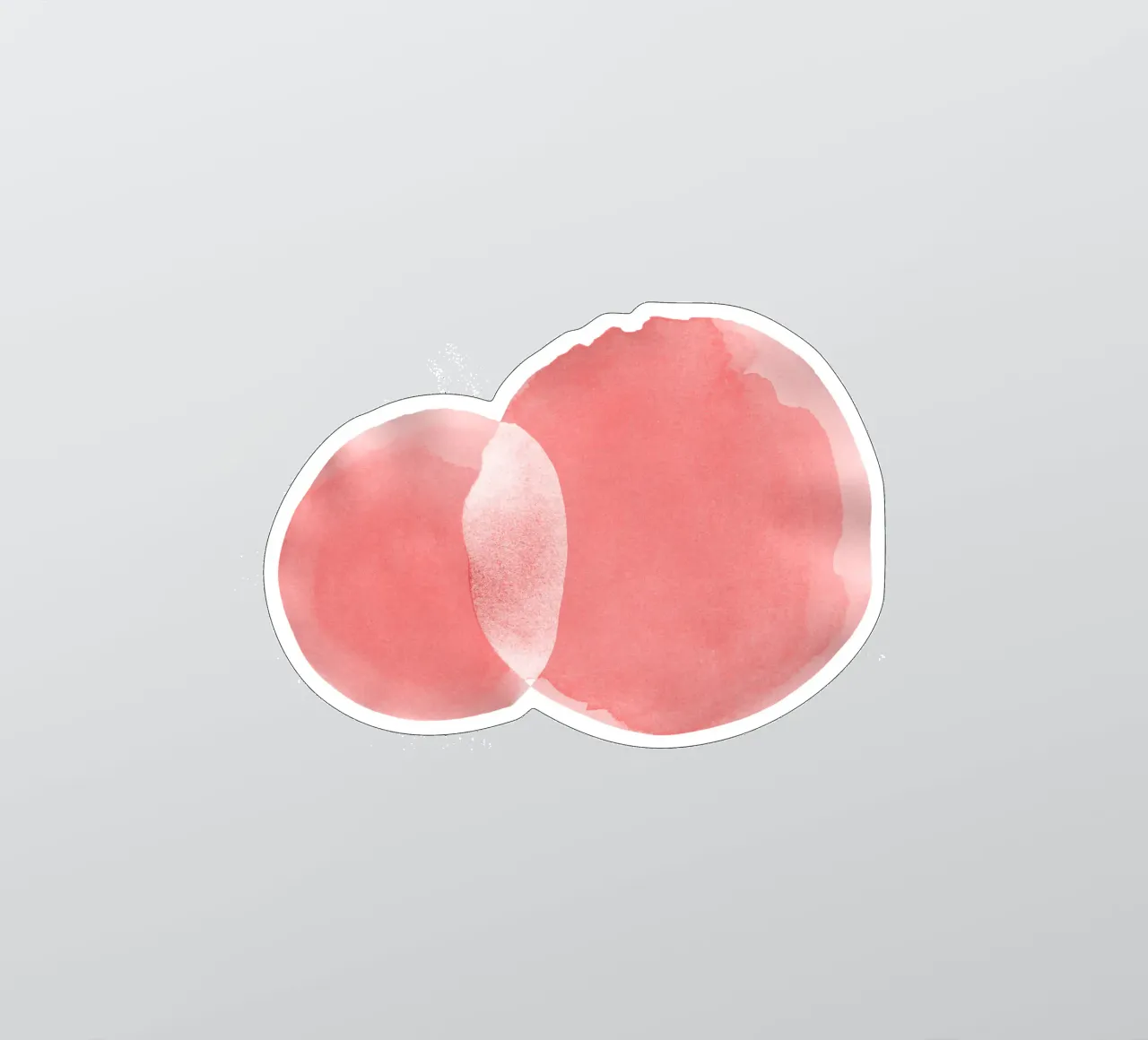 Minimal Pink Abstract 06 adesivo da amini54