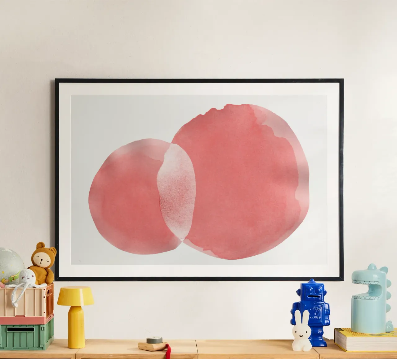 Minimal Pink Abstract 06 carta hahnemühle da amini54