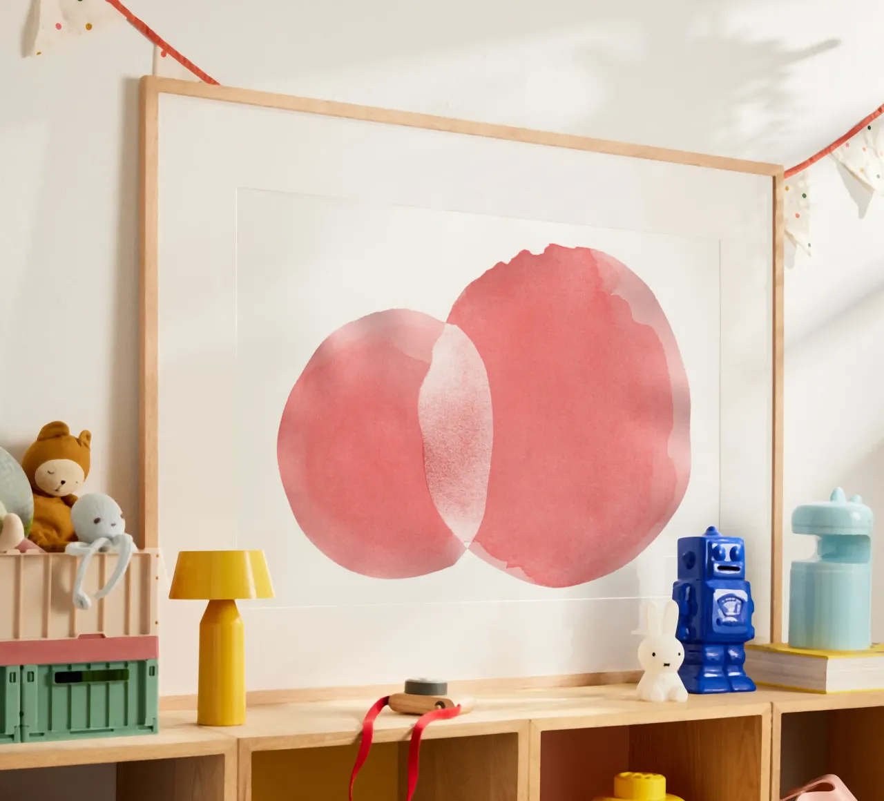 Minimal Pink Abstract 06 poster de amini54