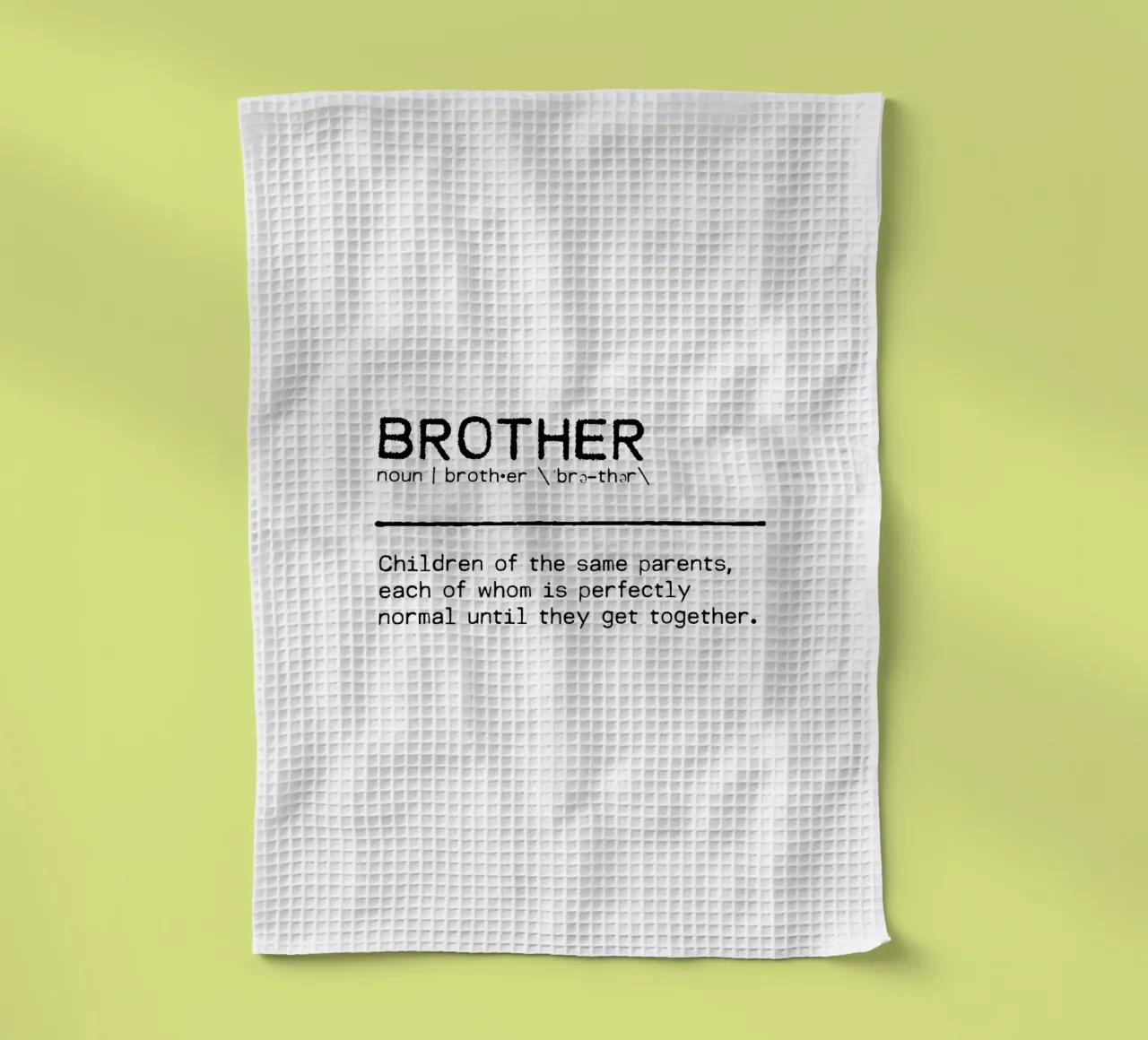 Definitie Citaat - Broer II theedoek van Orara Studio