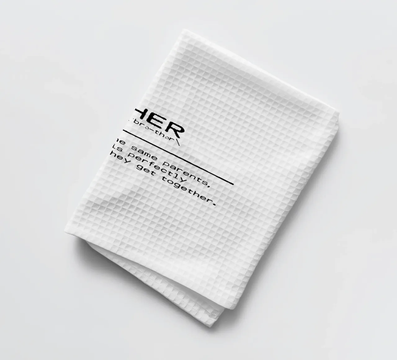 Definitie Citaat - Broer II theedoek van Orara Studio