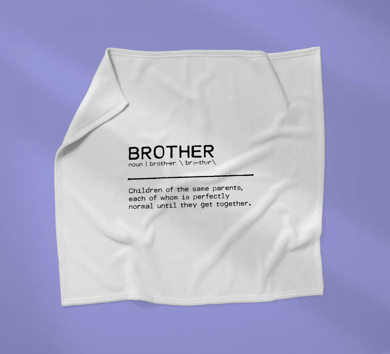 Definition Quote - Brother II fleece blanket by Orara Studio