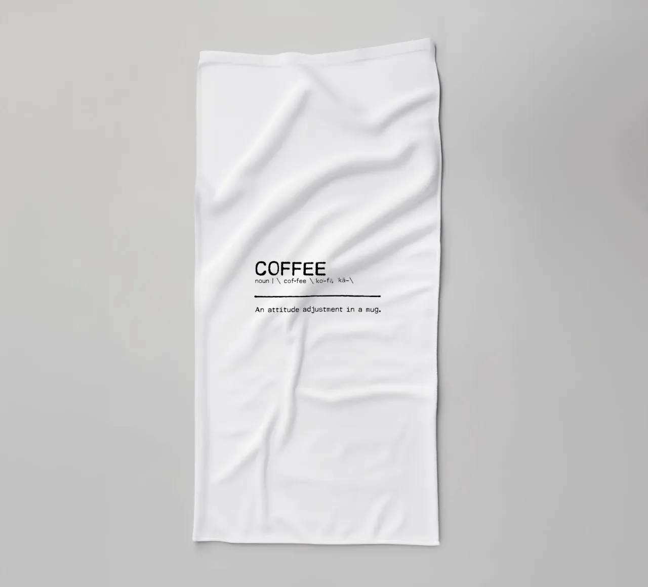 Definizione Citazione - Caffè asciugamano da bagno da Orara Studio