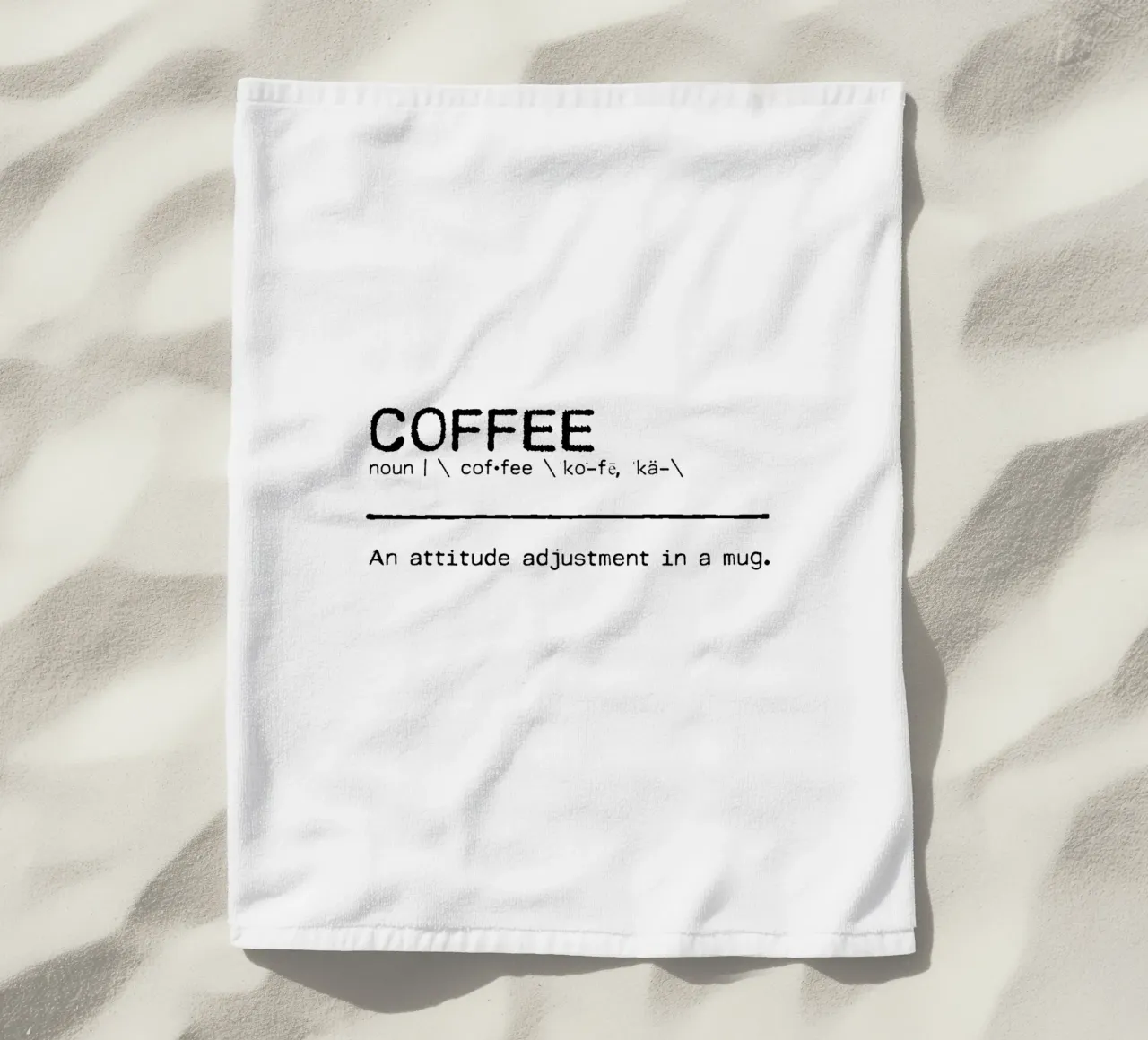 Definizione Citazione - Caffè telo mare da Orara Studio
