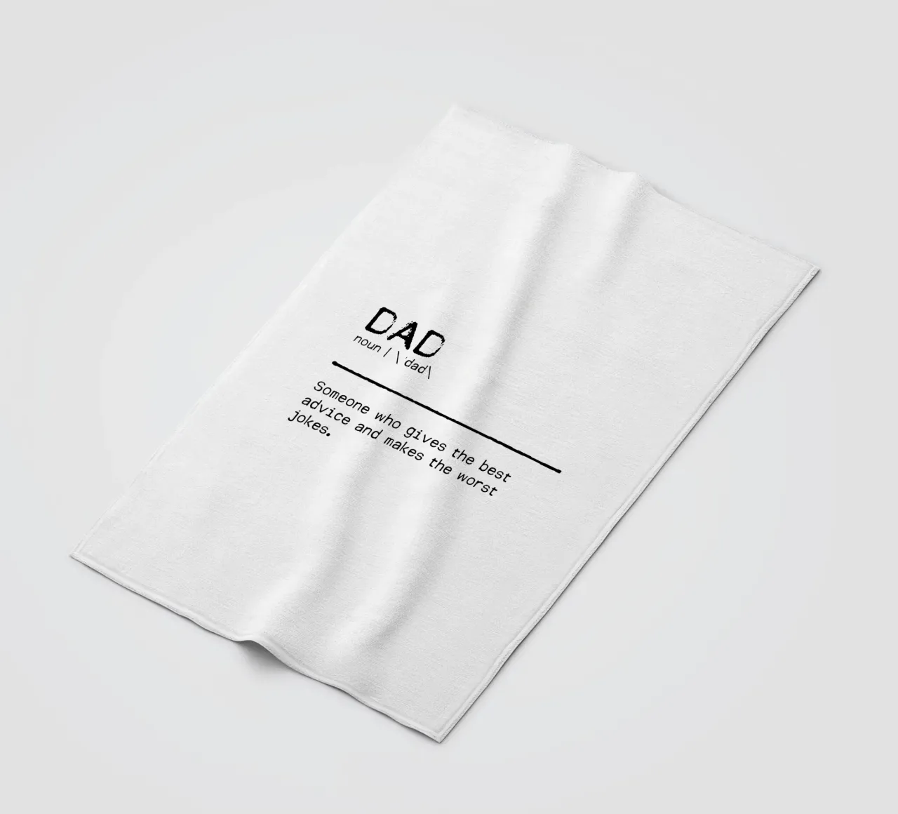 Definition Quote - Dad II fleece blanket by Orara Studio