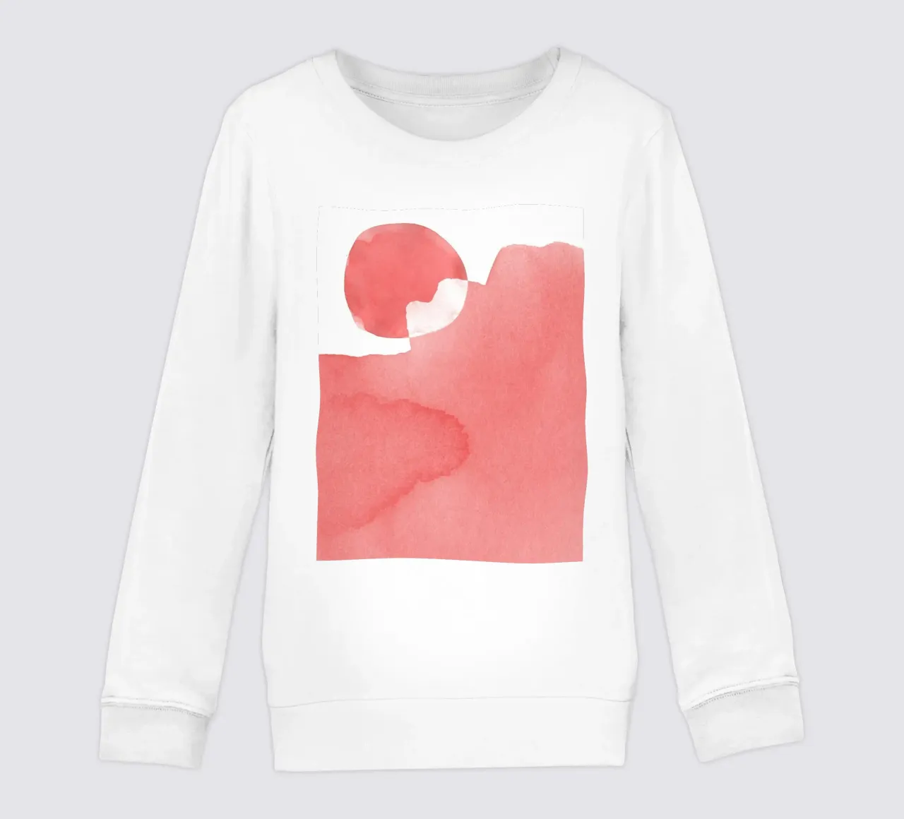 Minimal Pink Abstract 05 Mountain felpa bambino da amini54