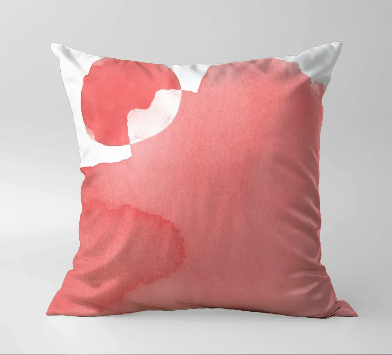 Minimal Pink Abstract 05 Mountain cuscino da amini54