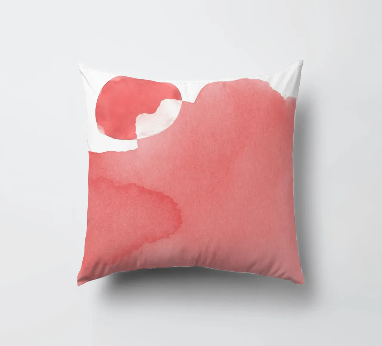 Minimal Pink Abstract 05 Mountain cuscino da amini54