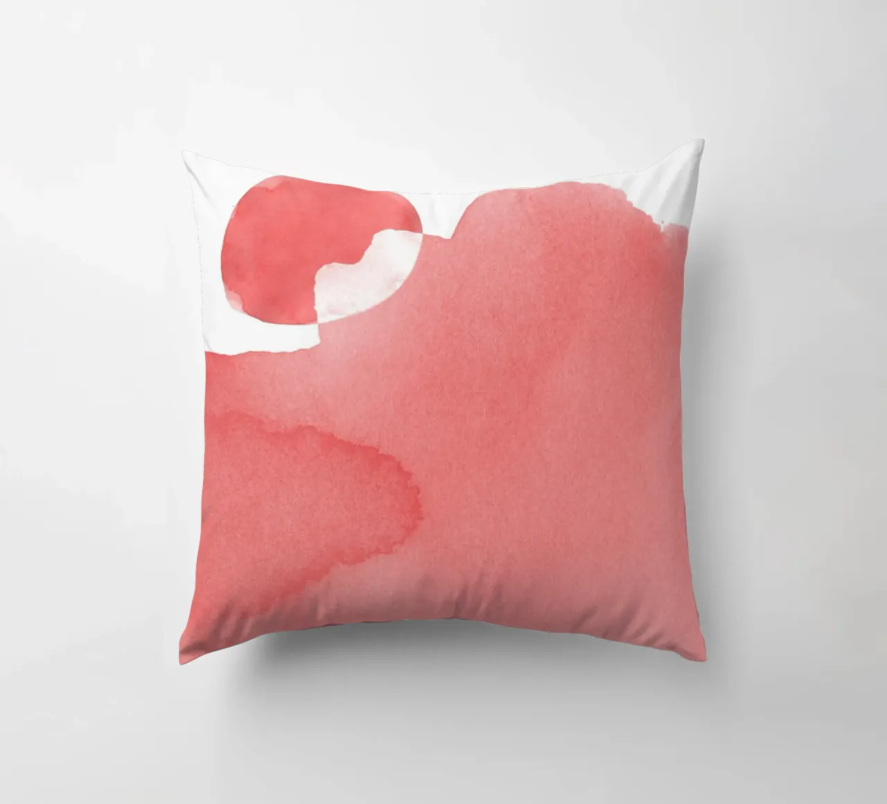Minimal Pink Abstract 05 Mountain cuscino da amini54