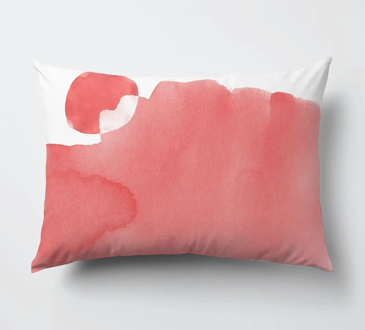 Minimal Pink Abstract 05 Mountain cuscino da amini54