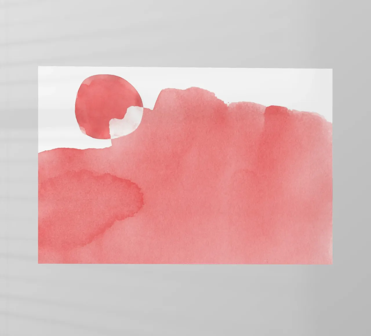 Minimal Pink Abstract 05 Mountain pellicola backlit da amini54