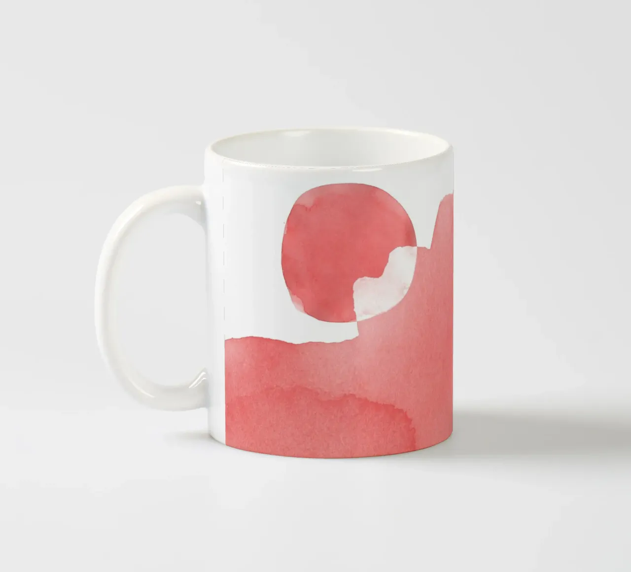 Minimal Pink Abstract 05 Mountain tazza in ceramica da amini54