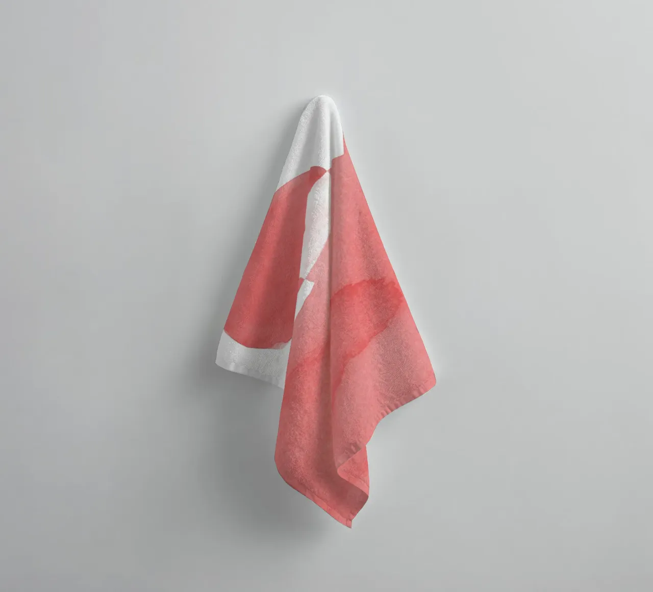 Minimal Pink Abstract 05 Mountain asciugamano da bagno da amini54