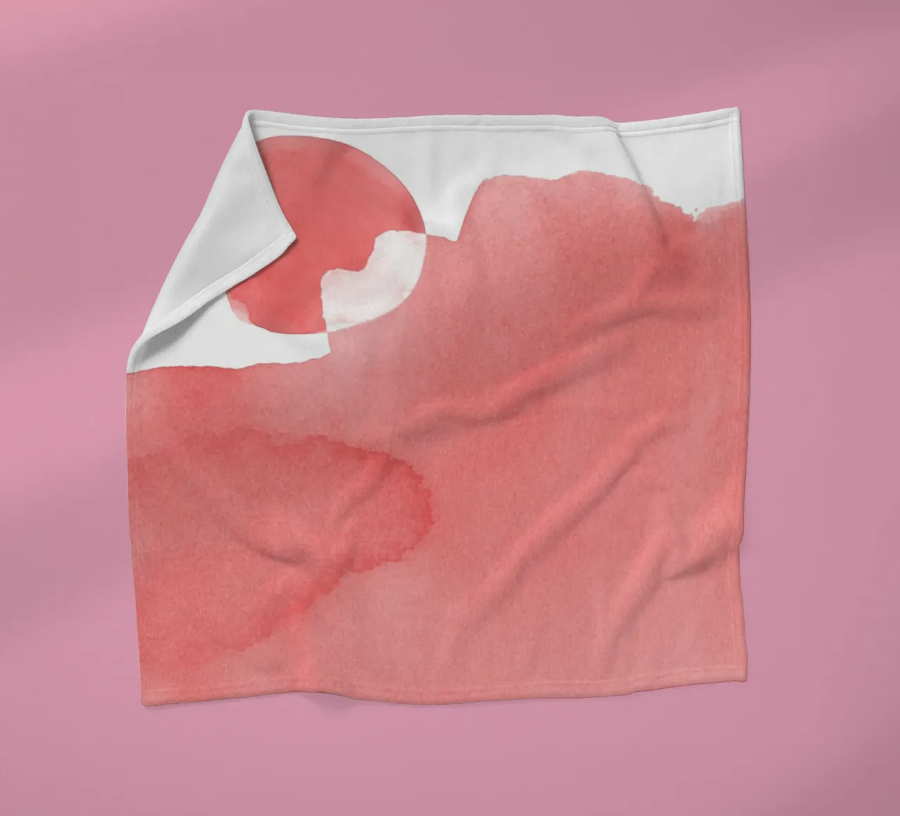 Minimal Pink Abstract 05 Mountain coperta in pile da amini54