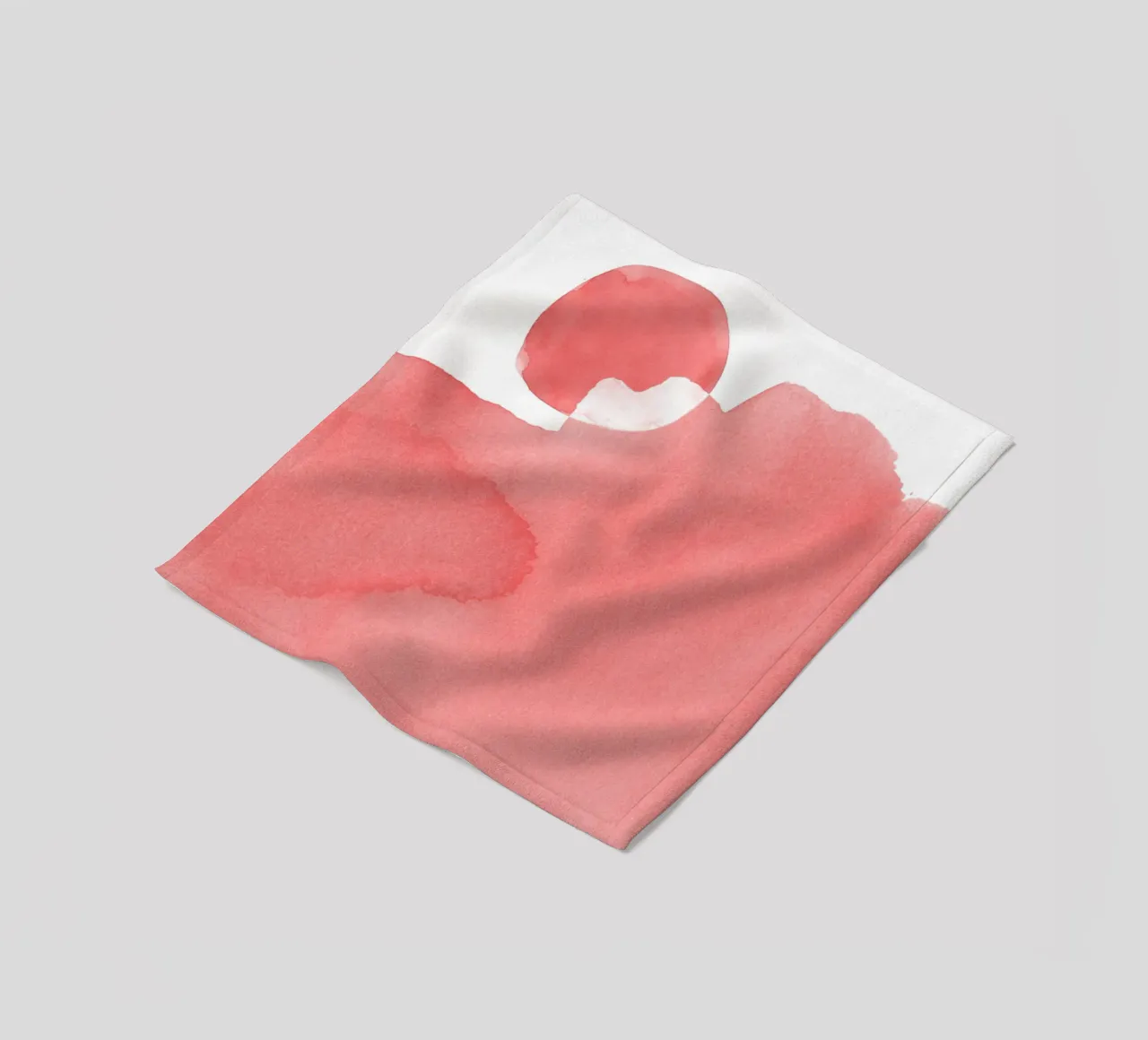 Minimal Pink Abstract 05 Mountain coperta in pile da amini54
